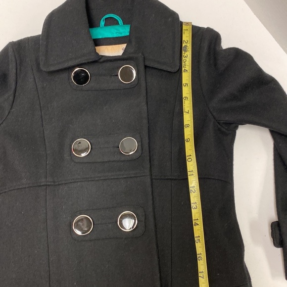 Sugarfly Girls Black Wool Coat - Picture 8 of 10